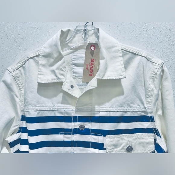 SOLD Levi’s Premium Goods 100% Cotton Trucker Tyle 1 Denim Jacket MEDIUM - Picture 3 of 11